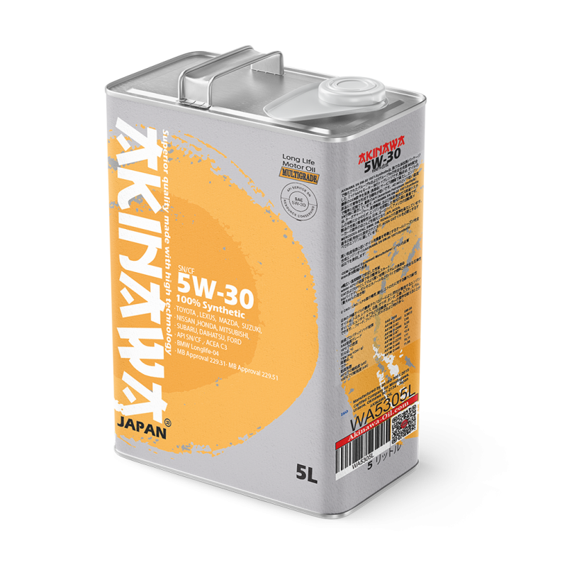 Akinawa 5W-30 SN-CF Full Synthetic Motor/Engine Oil.